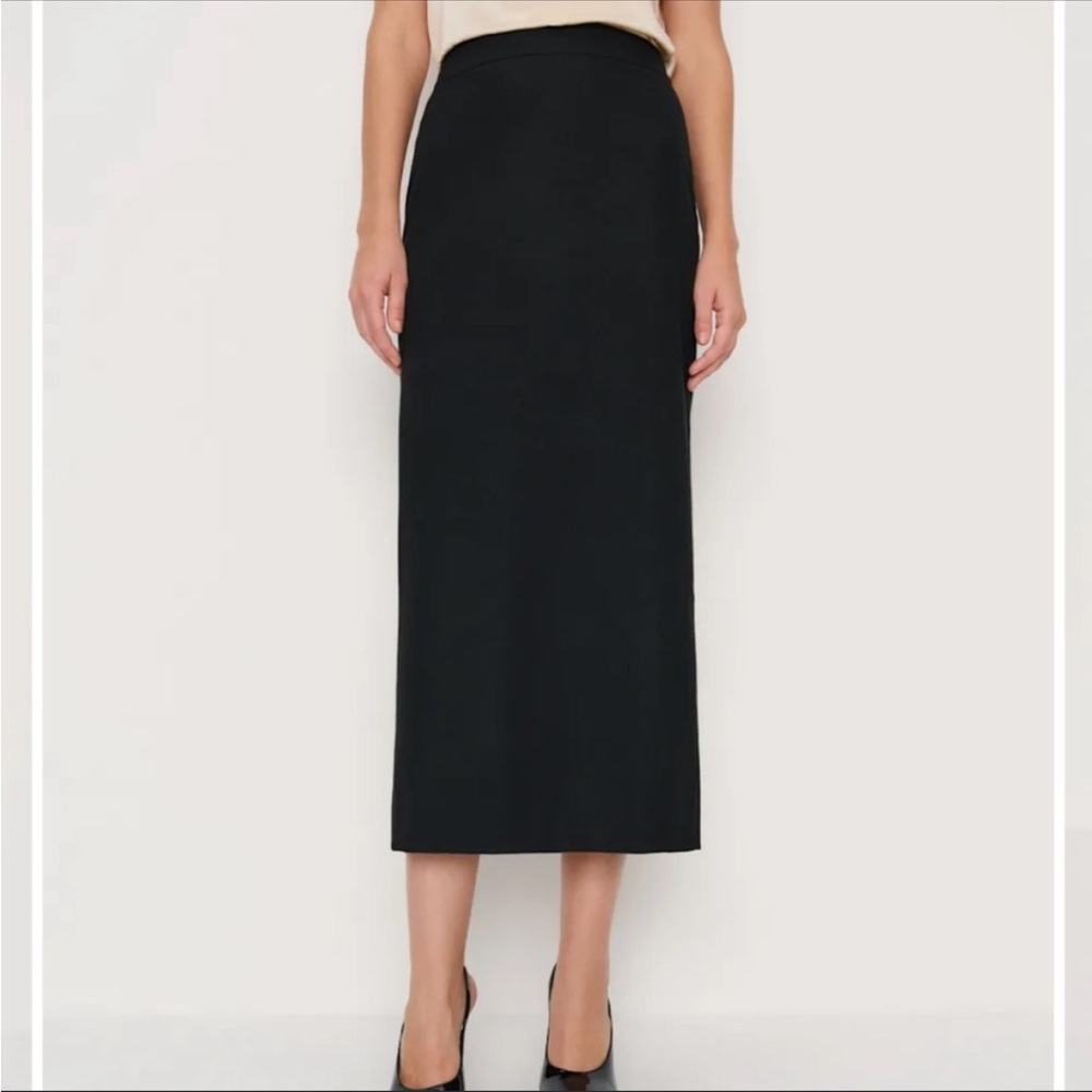 Reformation Lydia Skirt Black Wool